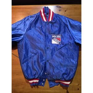 New York Rangers Butwin Vintage Satin Men's Size Medium Varsity Style Jacket